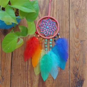 دریم کچر آویز ماشین  هفت رنگ ، تزئینات ماشین  ،آویز تخت، dreamcatcher