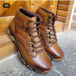 کفش چرم طبیعی  نیم ساق کار تبریز  مدل انرژی زیره ترمو