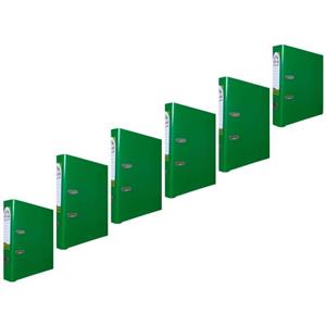 زونکن اطلس مدل  A4 لبه فلزی تیگل دار سبز تیره ( بسته 6 عددی)