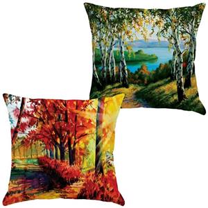 کوسن جفتی مخمل رنس مدل S21-10115-116 سایز  43x43 سانتی متر