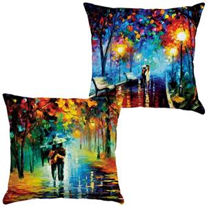 کوسن جفتی مخمل رنس مدل S21-10102-329 سایز  43x43 سانتی متر