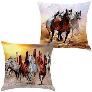 کوسن جفتی مخمل رنس مدل S21-10317-319 سایز  43x43 سانتی متر