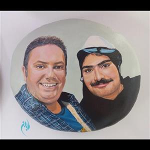 نقاشی چهره روی سنگ، اثری ارزشمند و ماندکار... با پوشش ضدآب و ضدخش