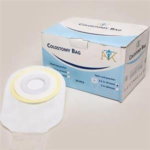 کیسه کلوستومی مات ته بسته  ATK  سه اینچ جعبه 30  تایی