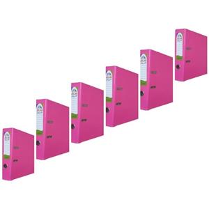 زونکن اطلس مدل  A4 لبه فلزی تیگل دار  صورتی( بسته 6 عددی)