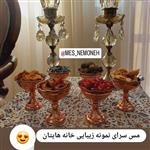 بستنی خوری مسی سایز1 .ارتفاع 9 قطر 8 سانت.6 عددی 