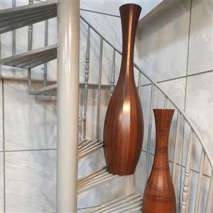 گلدان کنار سالنی مدل گردویی