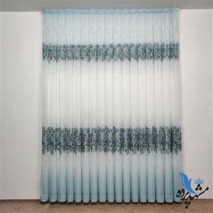پرده حریر  رز رویال 1/50 متر مناسب عرض پرده نیم متری رنگ آبی