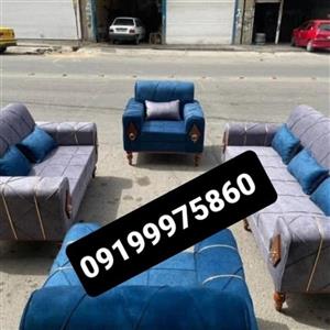 تولیدی مبلمان راحتی اسکارلت پایه چوبی خراطی