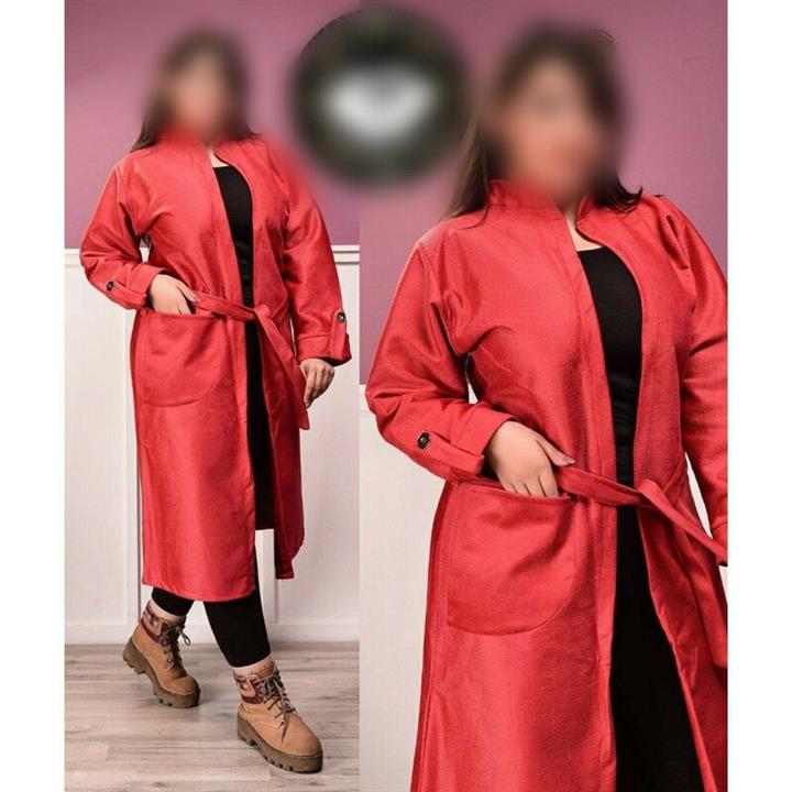 پالتو بلند زنانه پوست ماری 🐍 دارای رنگبندی و جنس عالی بسیار گرم