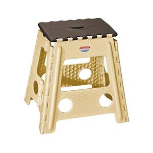 چهارپایه کد517 تاشو دسته دار محصول ناصر پلاستیک با 2 رنگبندی تهیه شده از مواد نو