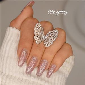 انگشتر پروانه جواهری