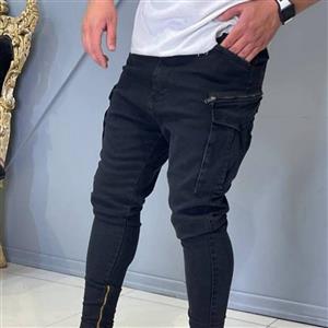 شلوار 6 جیب  فاق دمپا زیپ