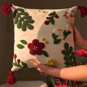 کاور کوسن پانچ دوزی طرح گل