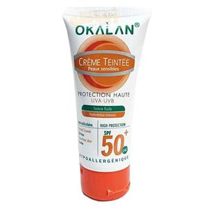 کرم ضد آفتاب برند اوکالان SPF50 رنگی\n\n