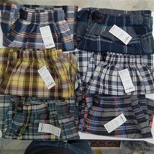 شلوار راحتی مردانه چهارخانه سنگ شور شده( پنبه)xl