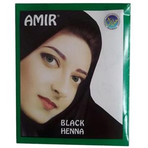 حنا هندی امیر مدل 2222 بسته 6 عددی رنگ مشکی