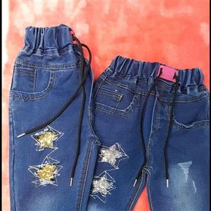 شلوار لی دخترانه ستاره