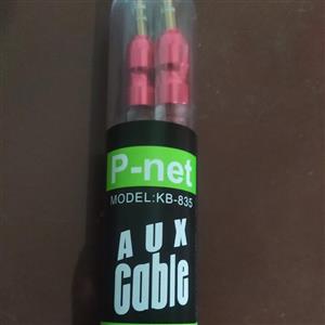کابل Aux پی نت مدل KB-835 به رنگ قرمز