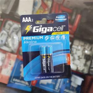 باطری PREMIUM Alkalin دوتایی نیم قلم  Gigacell