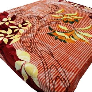 پتوی نرمینه دونفره مدل نرمین وزن سنگین رنگ زرشکی
