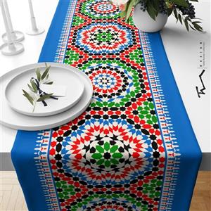 رانر طرح سنتی 14 - سایز 40 در 140 سانتیمتر - جنس دو رو مخمل پورش - کیفیت عالی