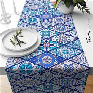 رانر طرح سنتی 13 - سایز 40 در 140 سانتیمتر - جنس دو رو مخمل پورش - کیفیت عالی