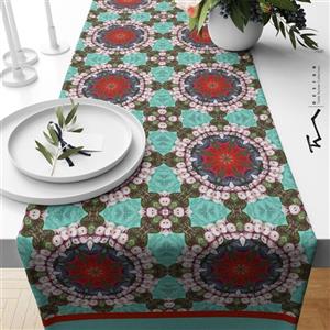رانر طرح سنتی 12 - سایز 40 در 140 سانتیمتر - جنس دو رو مخمل پورش - کیفیت عالی