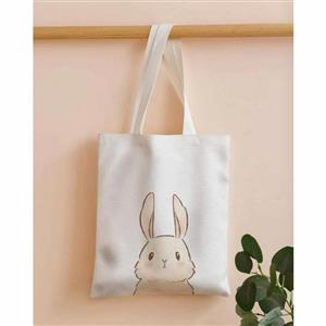 کیف پارچه ای مناسب نگهداری اسباب بازی  / کیسه پارچه ای نخی متقال  ابعاد 30 × 30