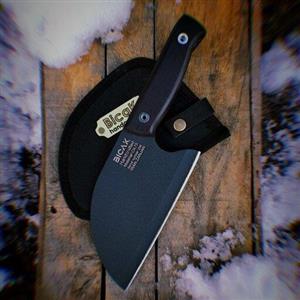 ساطور صربستانی مدل  Bicak 206 با دسته  مشکی رنگ و غلاف