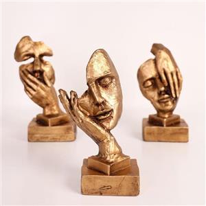 مجسمه کر و لال و کورطلایی  پلی استری