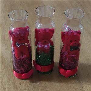 ولنتاین گیفت شیشه اسموتی  خرس دار ویژه والنتاین