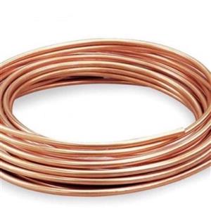 لوله مسی 3.8 اینچ کد 0.30 کلاف 15 متری بابک