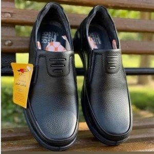 کفش مردانه تمام چرم طبی مدل موناکو فرزین بدون بند کار تبریز