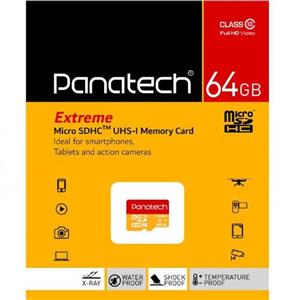 مموری 64 کارت حافظه میکرو اس دی Panatech سری Extreme ظرفیت 64 گیگابایت