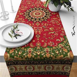 رانر طرح سنتی 17 - سایز 40 در 140 سانتیمتر - جنس دو رو مخمل پورش - کیفیت عالی