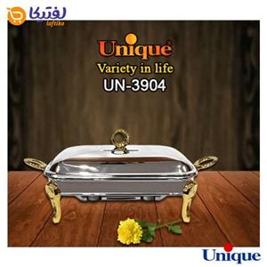 سوفله خوری یونیک مستطیل متوسط نگین دار طلایی UN-3904 