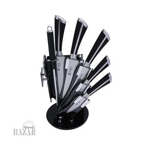 سرویس چاقو 9 پارچه مشکی ام جی اس مدل KS9021B