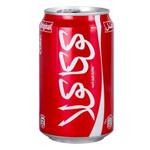 نوشابه کولا کوکاکولا مقدار 0.33 لیتر Cocacola Cola Drink 0.33lit