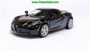 ماشین اسباب بازی آلفا (ALFA ROMEO 4C 2013 BY KINSMART) مشکی