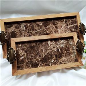 سینی چوبی قهوه خوری