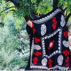 روسری سنتی لری ( گلونی نخی لری)  1/5 متری نخی