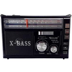 رادیو اسپیکر بلوتوثی قابل حمل گولون مدل RX-381BT چراغ قوه دار