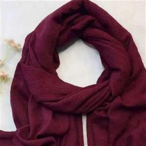 شال پفکی نخی زرشکی