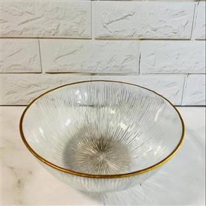 کاسه میوه سولو لب طلا (پک دو عددی)