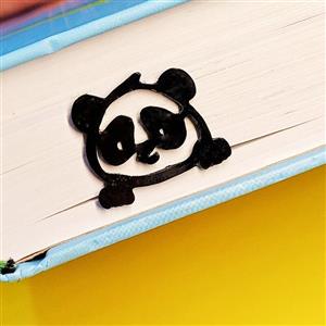 نشانگر کتاب بوک مارک طرح پاندا  رنگ مشکی طول 11 سانتی متر