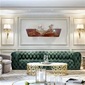 تابلو چوب و فلز کالیگرافی رایز  (آبکاری  طلایی، 1m *45cm)