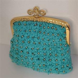 کیف مجلسی سبز مروارید کاری زیبا و شیک