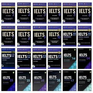 کتاب IELTS Academic-General اثر جمعی از نویسندگان انتشارات دانشگاه کمبریج 24 جلدی