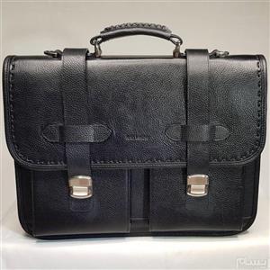 کیف اداری چرم طبیعی مردانه کد pe047 Pendar leather men handbag pe047